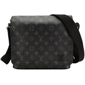 Louis Vuitton Monogram Eclipse Black District Shoulder Bag Crossbody Messenger
